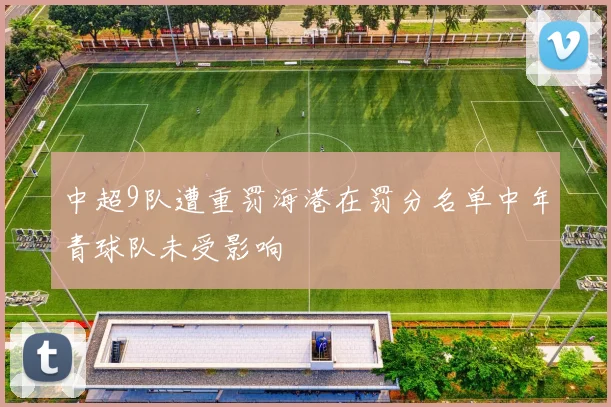 中超9队遭重罚海港在罚分名单中年青球队未受影响